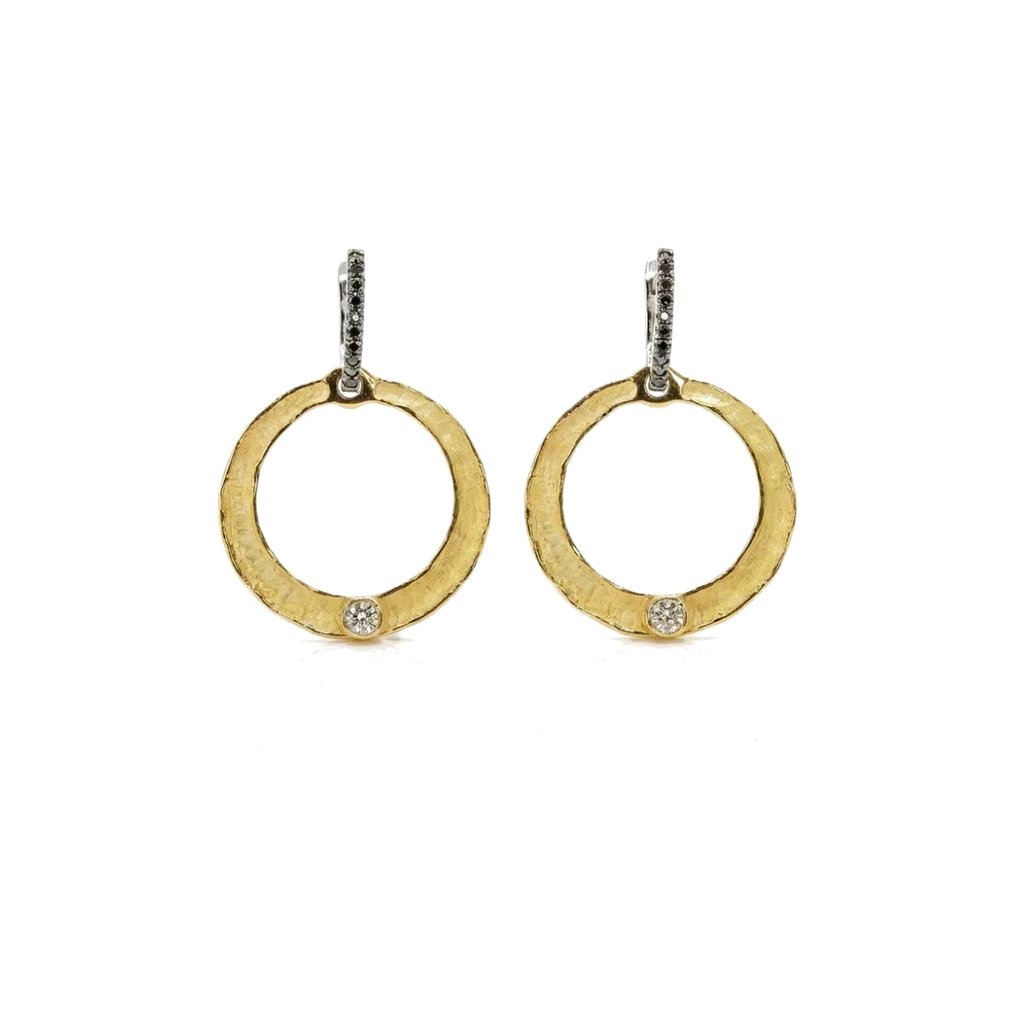 Pendientes desmontables oro y diamantes