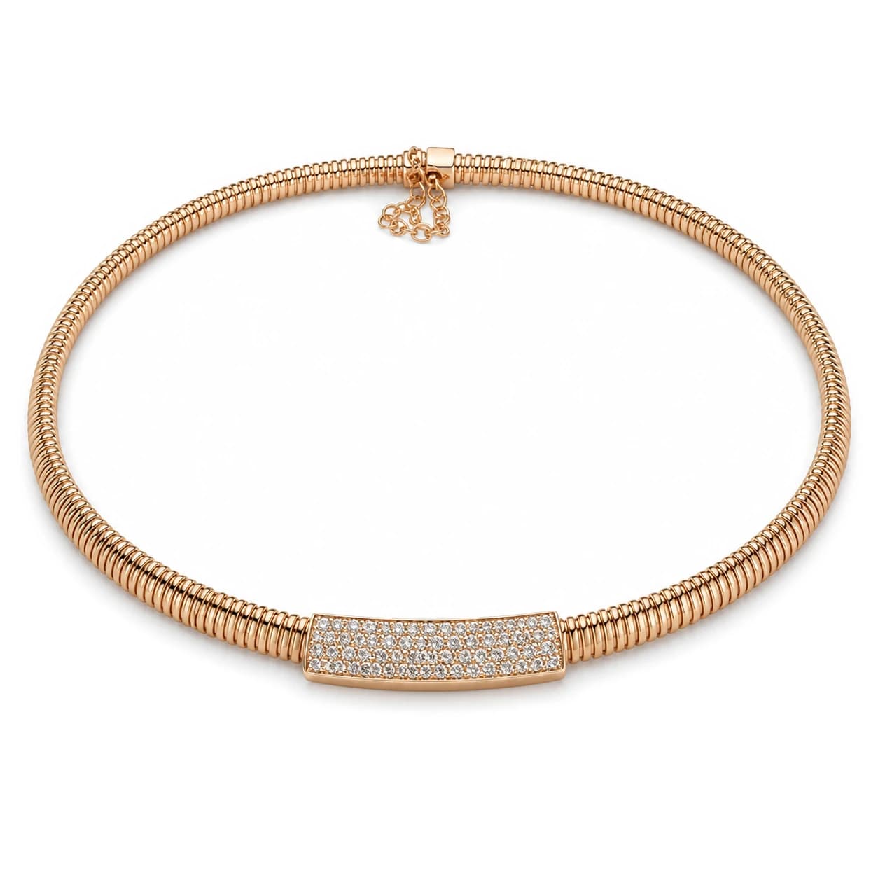 Gargantilla flexible de brillantes