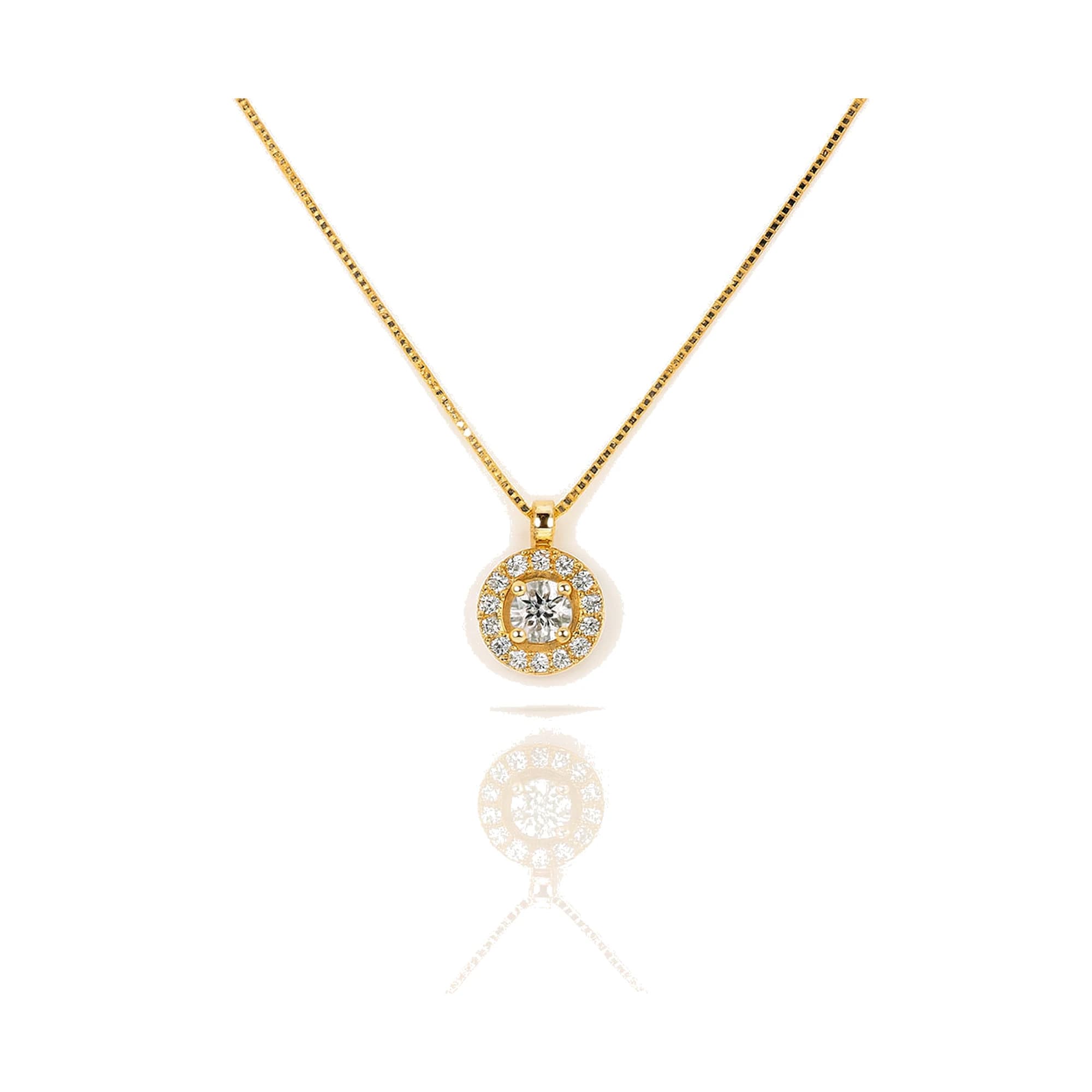 Colgante de oro con diamantes