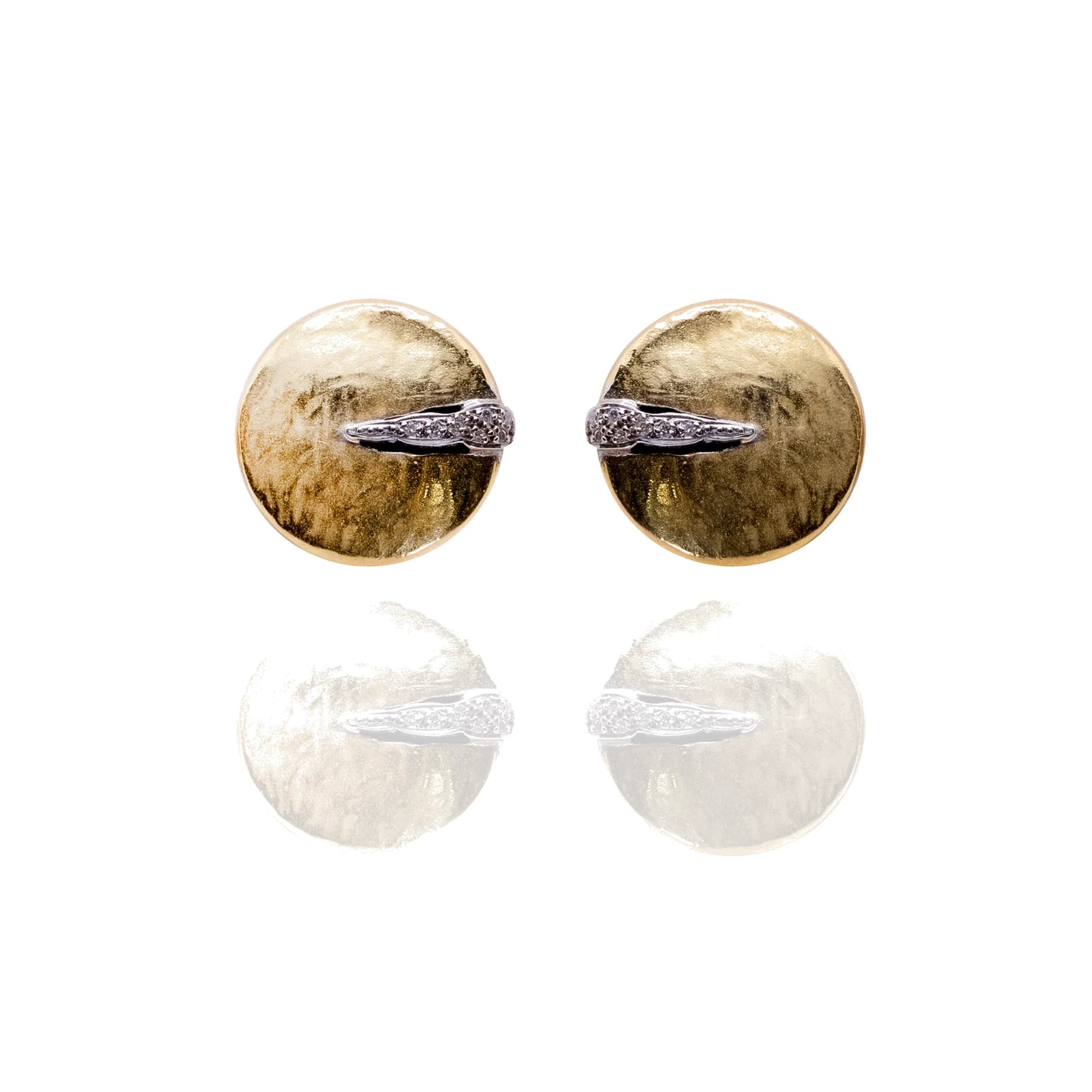 Pendientes oro amarillo con brillantes