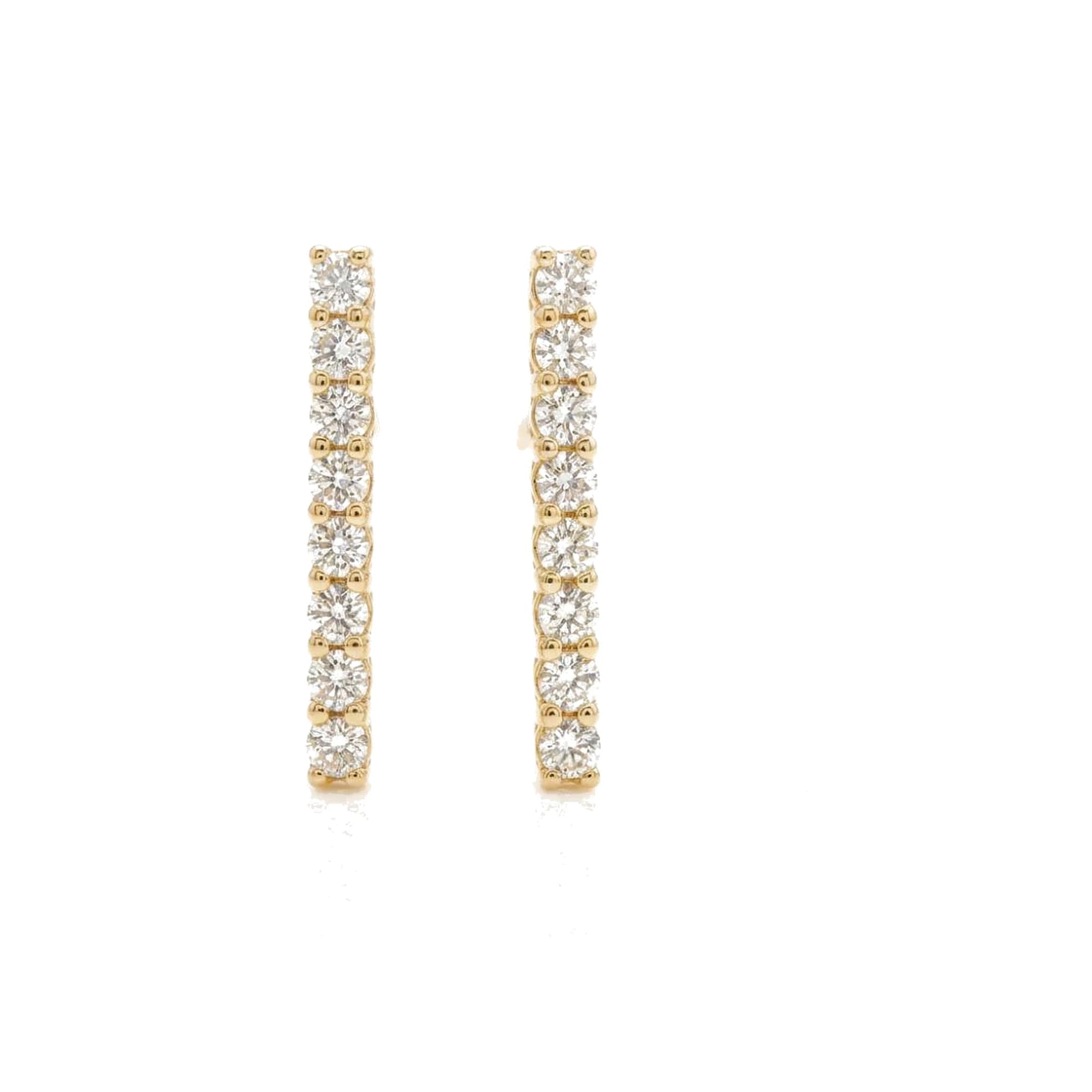 Pendientes oro y brillantes