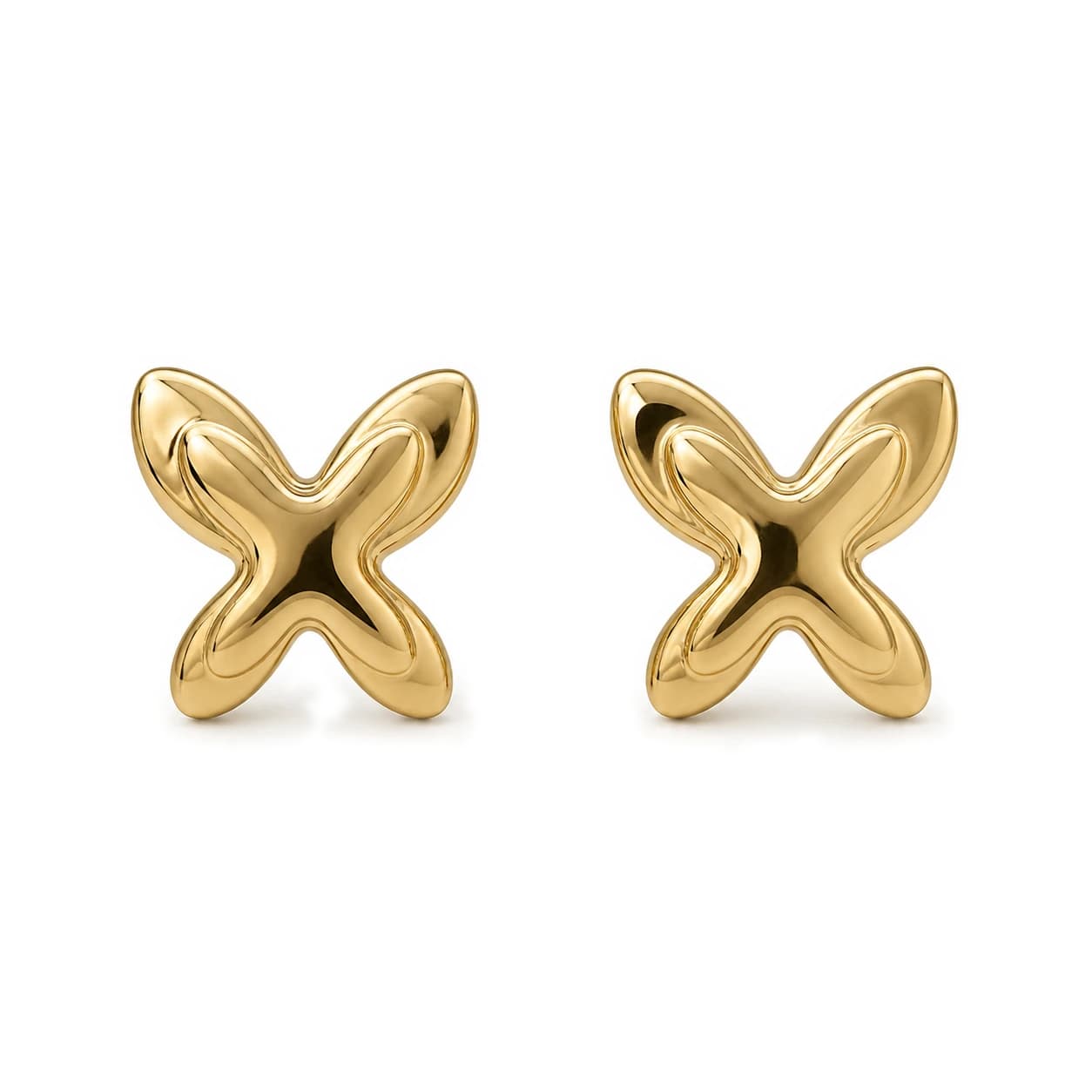 Pendientes lazo en oro amarillo