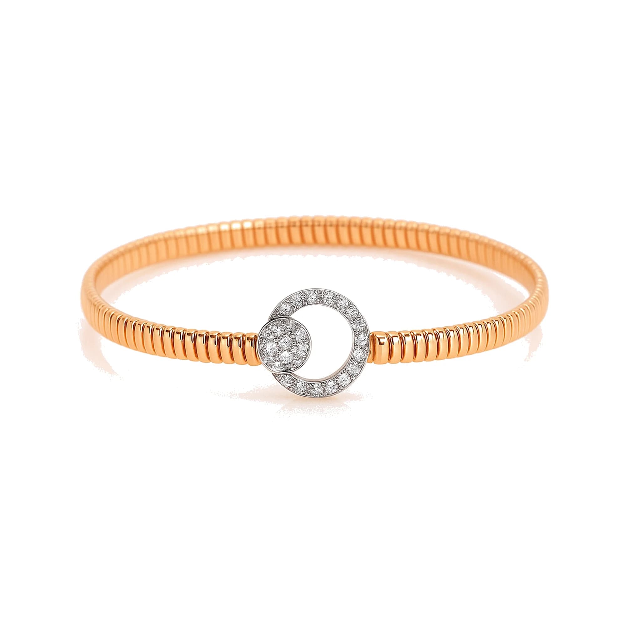 Pulsera de oro con diamantes