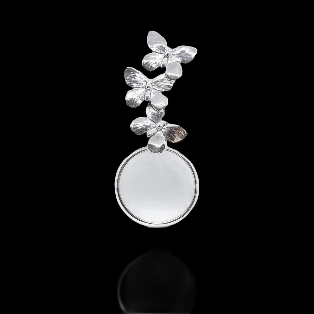 Lupa mariposas plata de ley