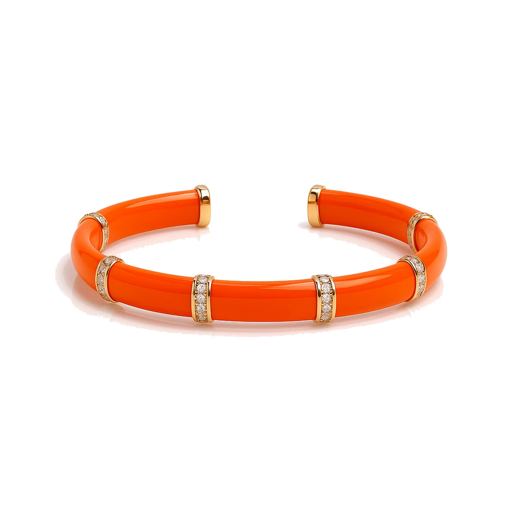 Pulsera de oro con diamantes