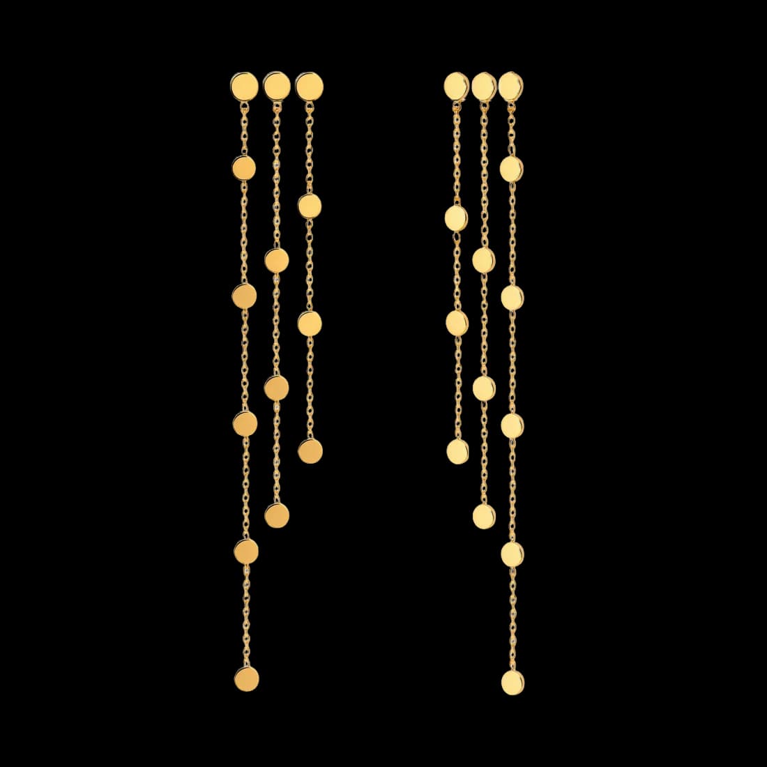 Pendientes oro rosa